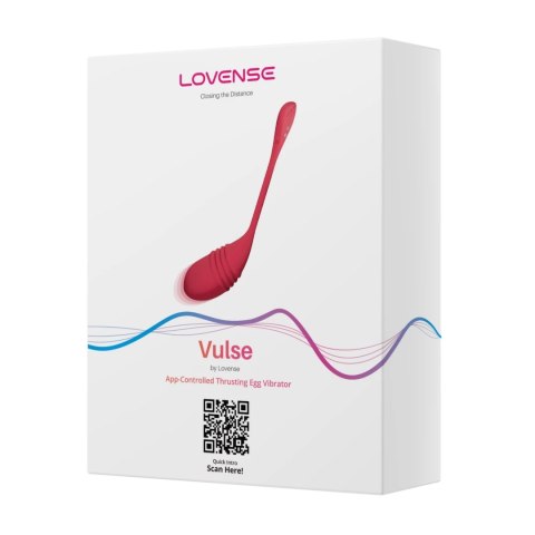 Lovense Vulse Czerwony - Jajko Wibrujące z Pulsacją, Aplikacja, IPX7 Lovense