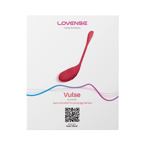 Lovense Vulse Czerwony - Jajko Wibrujące z Pulsacją, Aplikacja, IPX7 Lovense