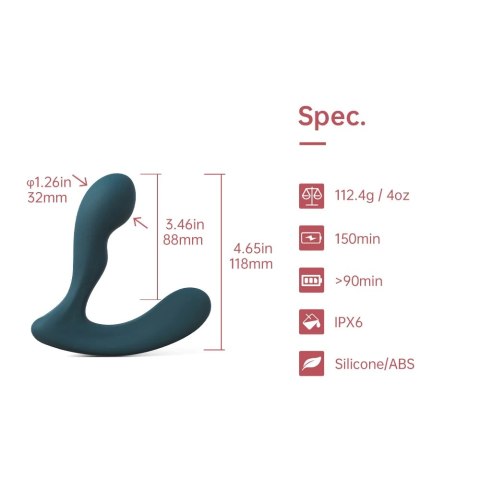 Magic Motion Solstice X - Intymny masażer z aplikacją, elastyczny, czarny Magic Motion
