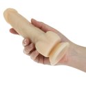 Naked Addiction Rotating & Vibrating 18cm Vanilla - silikonowy model z pilotem Naked Addiction