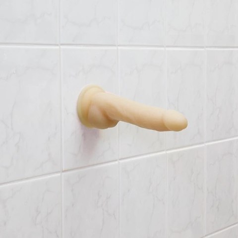 Naked Addiction Rotating & Vibrating 18cm Vanilla - silikonowy model z pilotem Naked Addiction