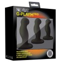 Nexus G-Play Trio+ Black - Zestaw 3 Wibrujących Korkow, 6 Trybow, USB Nexus