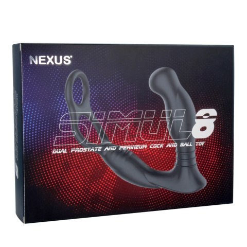 Nexus Simul8 masażer z podwojną wibracją i pierścieniem silikonowym Nexus