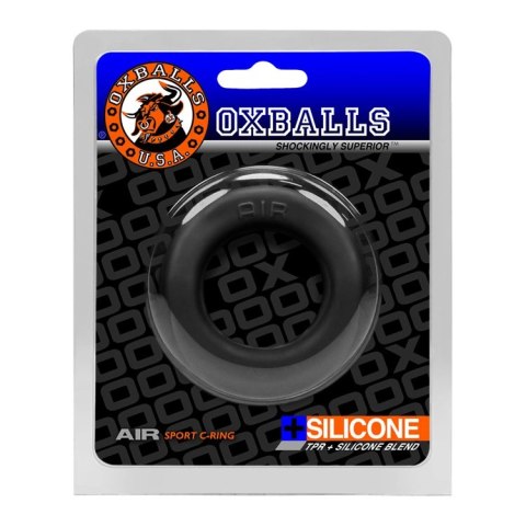 Oxballs Air Airflow pierścień intymny Black Ice lekki silikonowy Oxballs