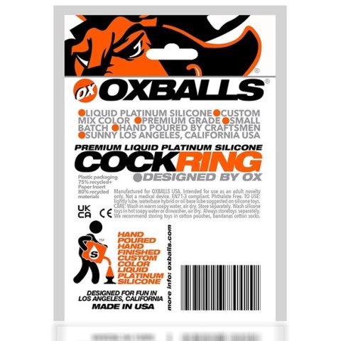 Oxballs Cock-Lug silikonowy pierścień anatomiczny czarny 33 mm Oxballs