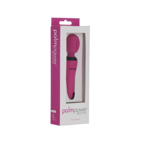 PalmPower Groove Mini Wand Masażer Ręczny Fuchsia 15,2 cm USB PowerBullet