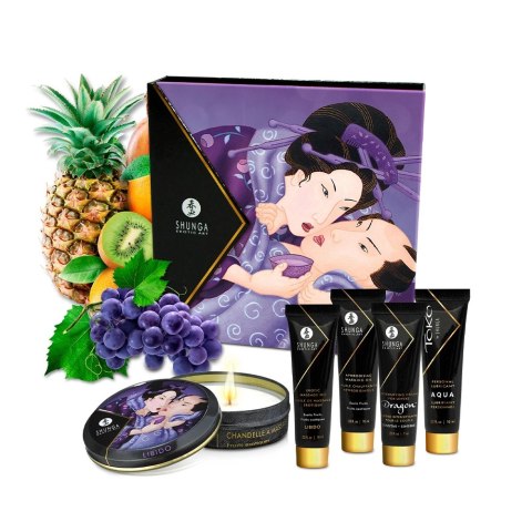 Shunga Geisha's Secret Kit Exotic Fruits zestaw mini kosmetykow do masażu Shunga