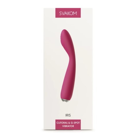 Svakom Iris model wielofunkcyjny, śliwkowa czerwień, 18 cm Svakom