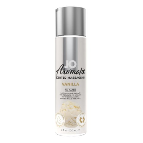 System JO Aromatix Olejek do masażu Wanilia 120 ml, witaminy i jojoba System JO