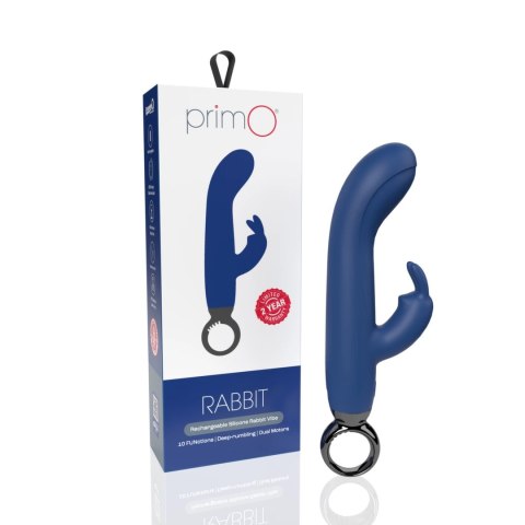 The Screaming O Primo Rabbit model z 10 trybami pracy, niebieski The Screaming O