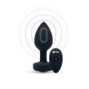 B-Vibe Vibrating Jewel Plug M/L Black Diamond - model z pilotem, 15 trybow B-Vibe