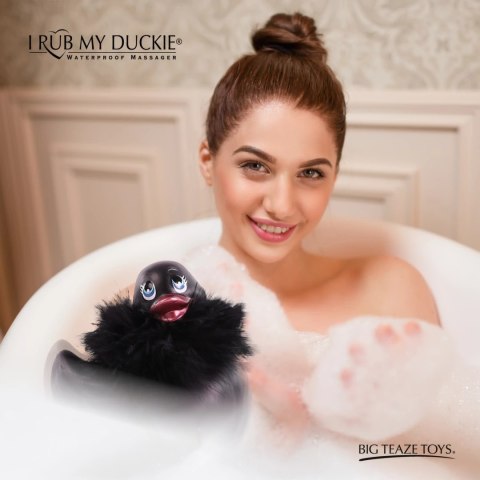 Big Teaze Toys I Rub My Duckie 2.0 Paris Black - wodoodporny masażer 7 trybow Big Teaze Toys