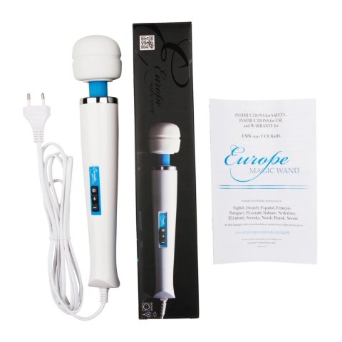 Europe Magic Wand Massager - 6 trybow, silikonowa głowica, 230V Europe Magic Wand