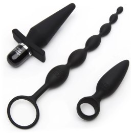 Fifty Shades of Grey Pleasure Overload Starter Kit 4-elementowy, czarny Fifty Shades of Grey