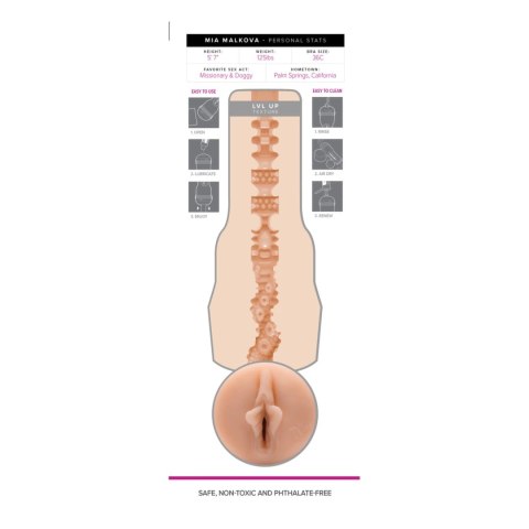 Fleshlight Girls Mia Malkova Lvl Up - model anatomiczny SuperSkin Fleshlight