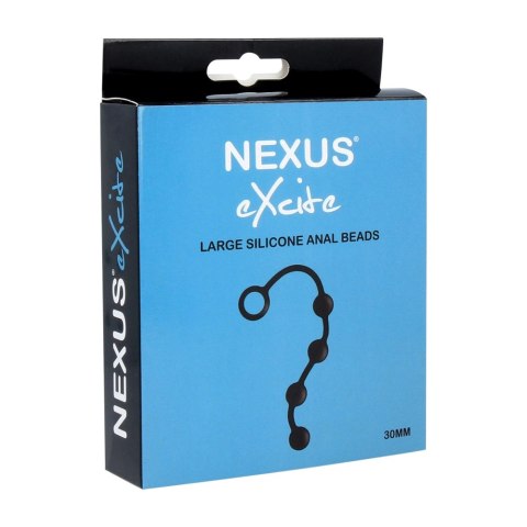Nexus Excite Large - silikonowe koraliki intymne z uchwytem 30 cm Nexus