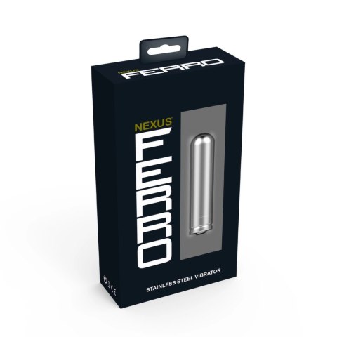 Nexus Ferro - wibrator ze stali nierdzewnej, 6 trybow, USB, wodoodporny Nexus
