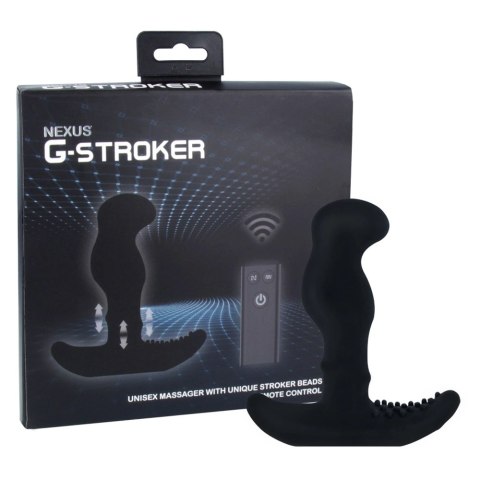 Nexus G-Stroker Black - masażer z funkcją ruchomych kulek, czarny Nexus