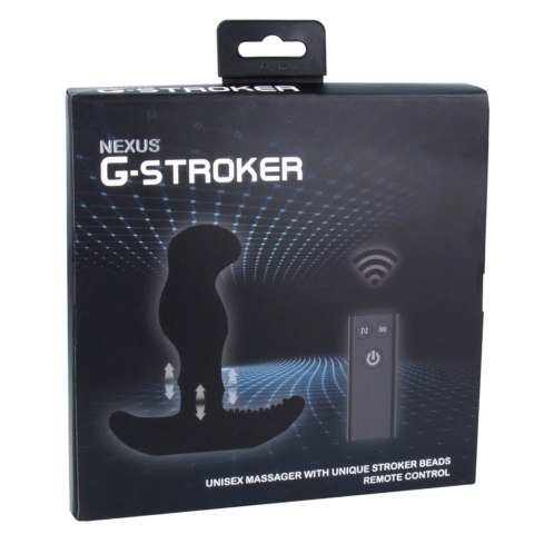 Nexus G-Stroker Black - masażer z funkcją ruchomych kulek, czarny Nexus