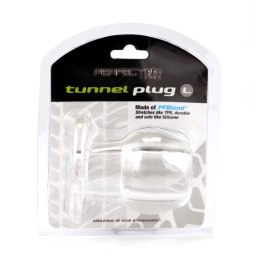 Perfect Fit Double Tunnel Plug Large Clear - anatomiczna podwojna zatyczka duża Perfect Fit