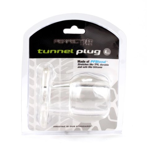 Perfect Fit Double Tunnel Plug Large Clear - anatomiczna podwojna zatyczka duża Perfect Fit
