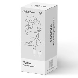 Satisfyer Kabel USB do ładowania - biały, magnetyczny, uniwersalny Satisfyer