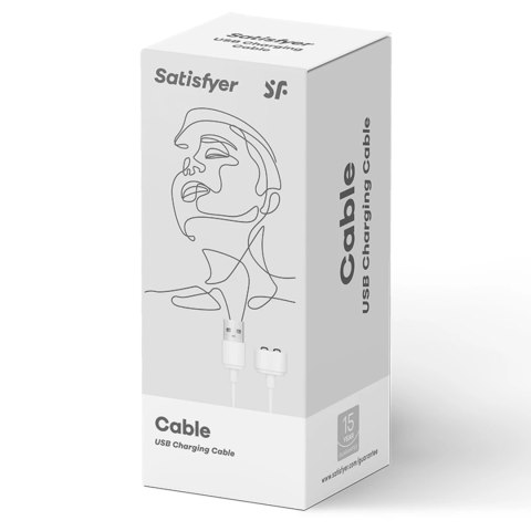 Satisfyer Kabel USB do ładowania - biały, magnetyczny, uniwersalny Satisfyer