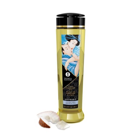 Shunga Massage Oil Adorable Coconut Thrills 240ml naturalny olejek Shunga
