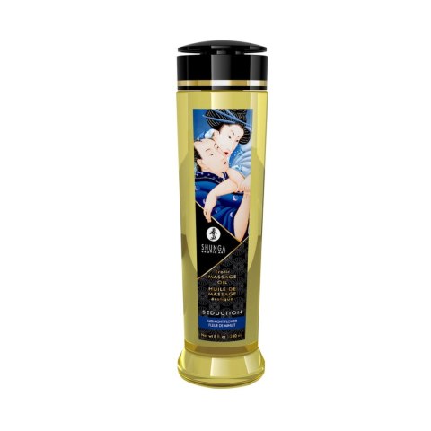 Shunga Massage Oil Seduction Midnight Flower 240ml - Olejek do masażu z kwiatowym aromatem Shunga