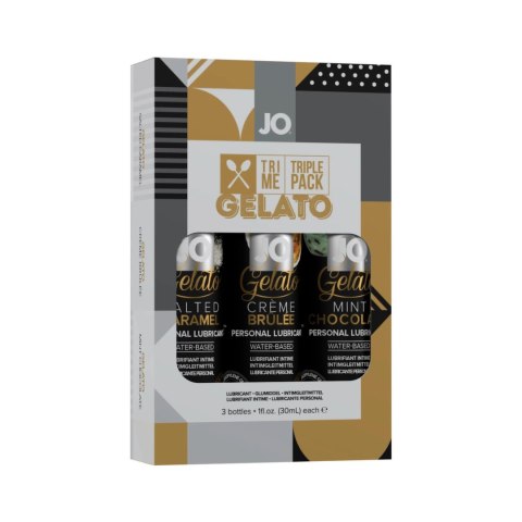 System JO Tri Me Gelato - zestaw 3 smakowych żeli intymnych 3x30ml System JO