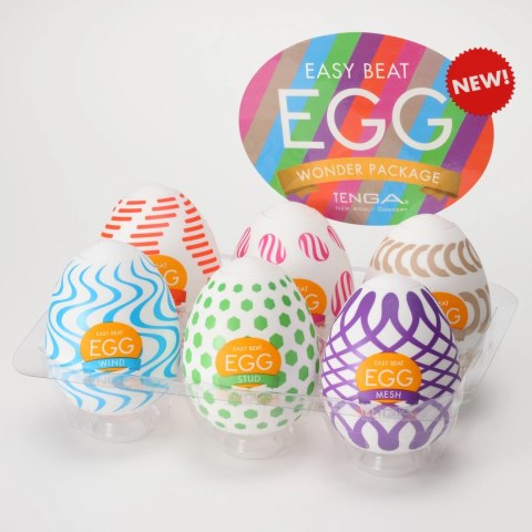 Tenga Egg Wonder 6 Styles Pack - zestaw 6 modeli z rożnymi teksturami Tenga