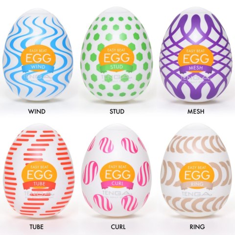 Tenga Egg Wonder 6 Styles Pack - zestaw 6 modeli z rożnymi teksturami Tenga