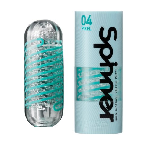 Tenga Spinner 04 Pixel - obrotowa maszyna intymna spiralna struktura Tenga