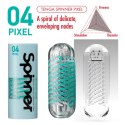 Tenga Spinner 04 Pixel - obrotowa maszyna intymna spiralna struktura Tenga