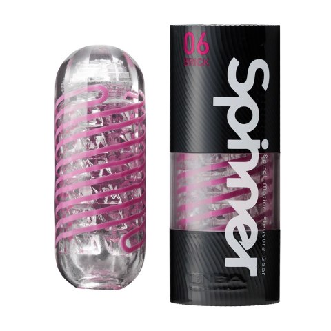 Tenga Spinner 06 Brick - innowacyjna maszyna intymna spiralna struktura Tenga