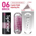 Tenga Spinner 06 Brick - innowacyjna maszyna intymna spiralna struktura Tenga