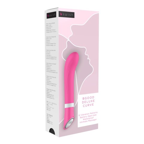 B Swish Bgood Deluxe Curve Petal Pink - wodoodporny model silikonowy 19,3 cm B Swish