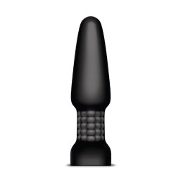 B-Vibe Rimming Plug 2 Black - bezprzewodowy system rotacyjny, silikon B-vibe