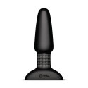 B-Vibe Rimming Plug 2 Black - bezprzewodowy system rotacyjny, silikon B-vibe