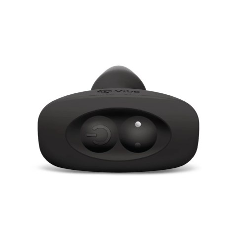 B-Vibe Rimming Plug 2 Black - bezprzewodowy system rotacyjny, silikon B-vibe