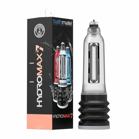 Bathmate Hydromax7 Crystal Clear - system hydro-pompowy do ćwiczeń męskich, rozmiar M Bathmate