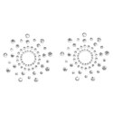 Bijoux Indiscrets Mimi Silver - dekoracyjna biżuteria na piersi, 2 szt. Bijoux Indiscrets