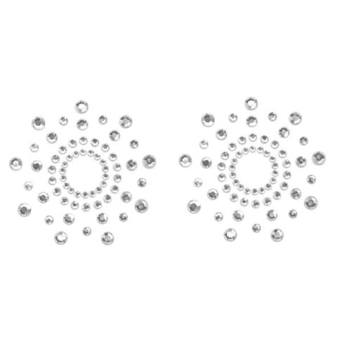 Bijoux Indiscrets Mimi Silver - dekoracyjna biżuteria na piersi, 2 szt. Bijoux Indiscrets