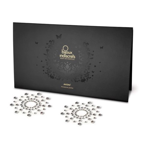 Bijoux Indiscrets Mimi Silver - dekoracyjna biżuteria na piersi, 2 szt. Bijoux Indiscrets