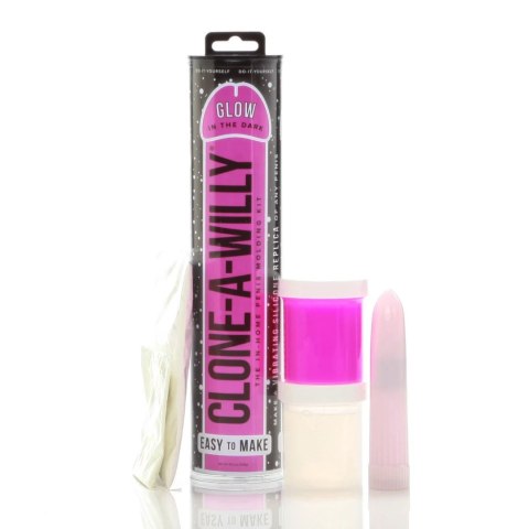 Clone-A-Willy Kit Pink Glow - Zestaw do Klonowania, Świecący, Wibrujący Clone A Willy