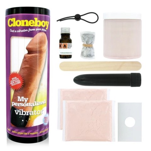 Cloneboy Vibrator Nude - Zestaw do samodzielnego tworzenia modelu z wibracją Cloneboy