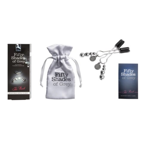 Fifty Shades of Grey The Pinch - zaciski regulowane z metalowym wykończeniem 8,3 cm Fifty Shades of Grey