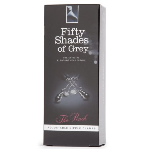 Fifty Shades of Grey The Pinch - zaciski regulowane z metalowym wykończeniem 8,3 cm Fifty Shades of Grey