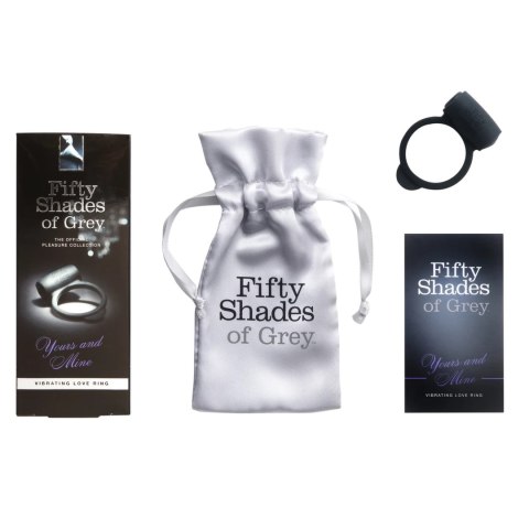 Fifty Shades of Grey Yours and Mine silikonowy pierścień wibrujący Fifty Shades of Grey