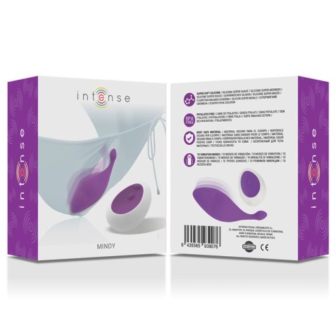 Intense Mindy Fioletowe Figi z Pilotem - 10 Trybow, Wodoodporne, Rozmiar M/L INTENSE